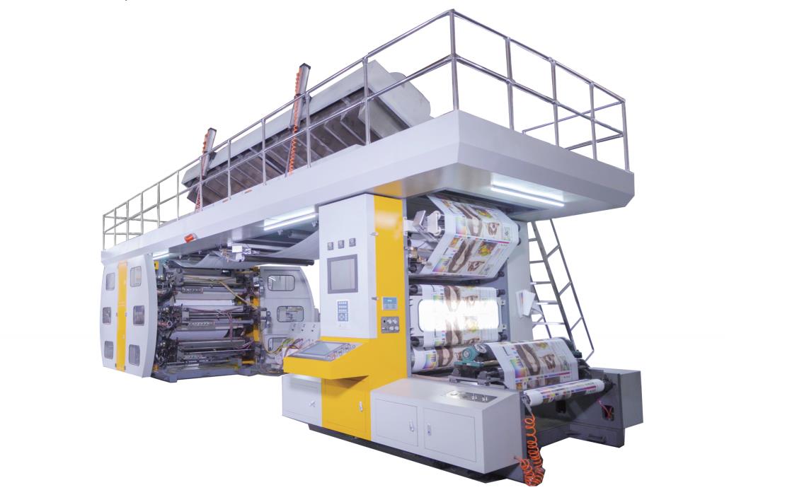 6 Color  Auto Color Registration BOPP/OPP/HDPE Film CI Type Flexo Printing Machine